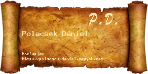 Polacsek Dániel névjegykártya